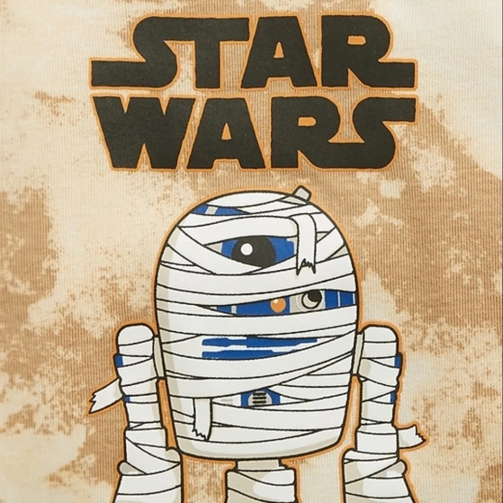 babyGap Boy 18-24M Star Wars Mummy R2-D2 Pajama Set Tan Camo Halloween PJ Cotton